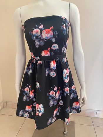 Robe fleurie bustier Pull & Bear