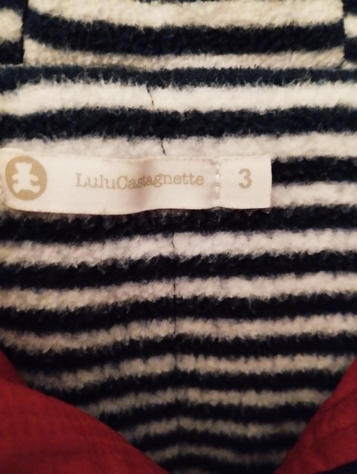 Manteau d'hiver rouge foncé Lulu - photo numéro 5