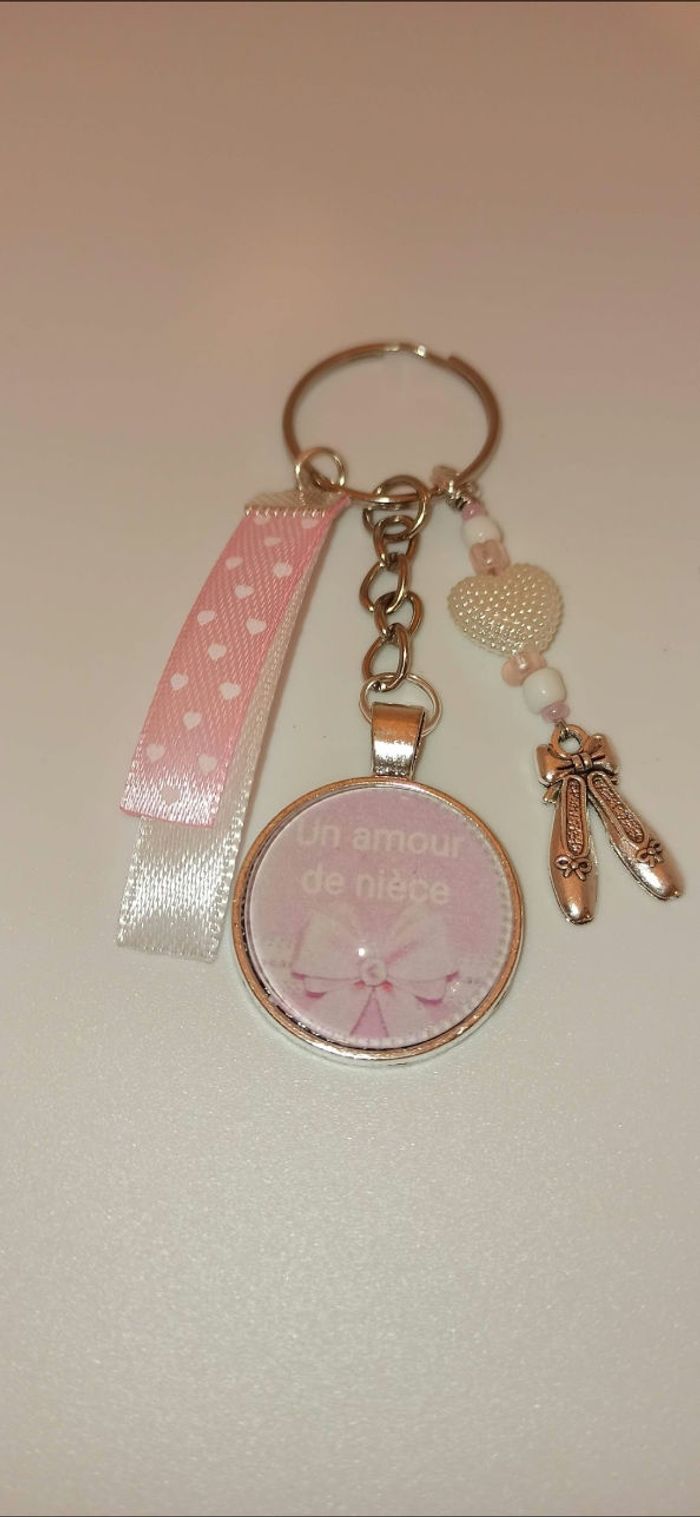 Porte clé message bijoux de sac nièce "un amour de nièce"