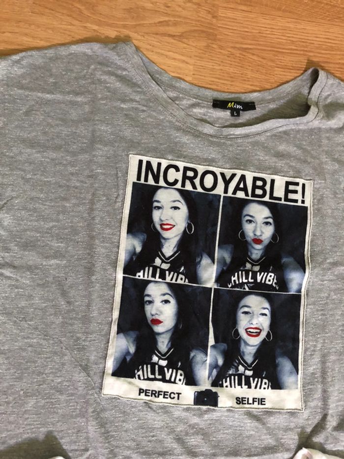 Lot de 4 hauts »MIM » taille L - photo numéro 2