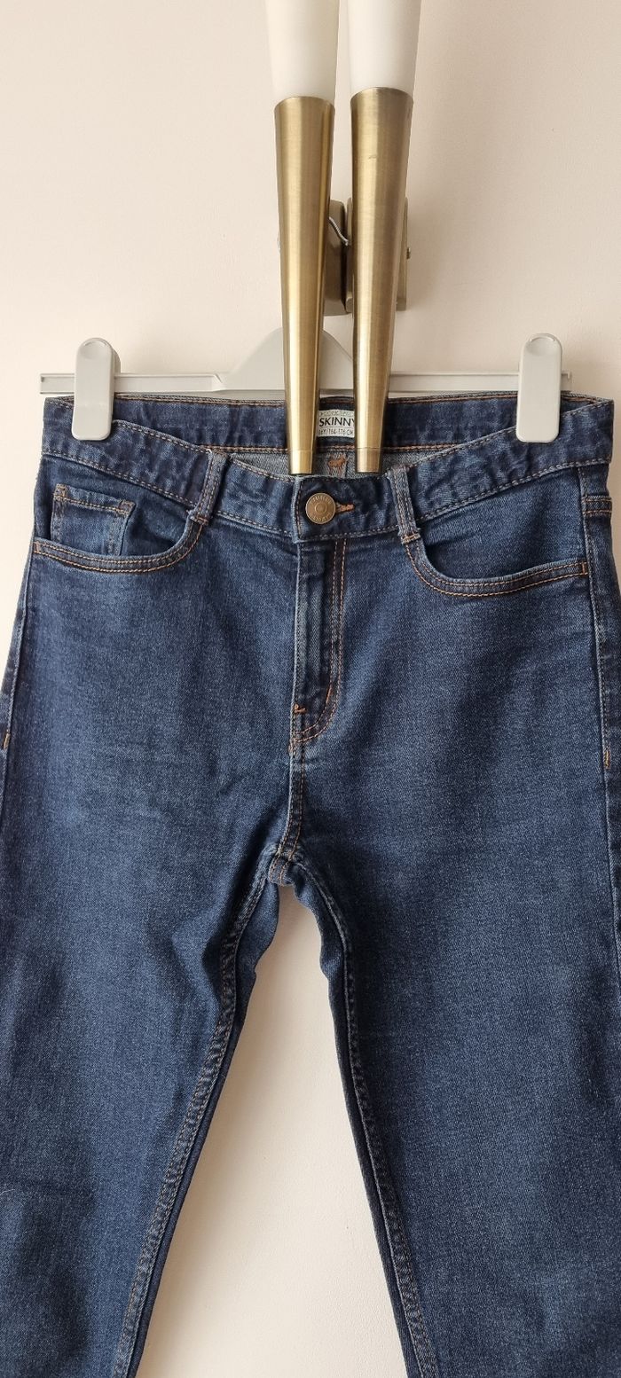 Jean skinny fit taille S ado Kiabi bleu marine - photo numéro 1