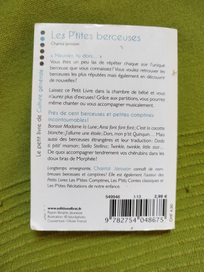 Livre Les P'tites berceuses et autres comptines pour endormir bébé - photo numéro 2