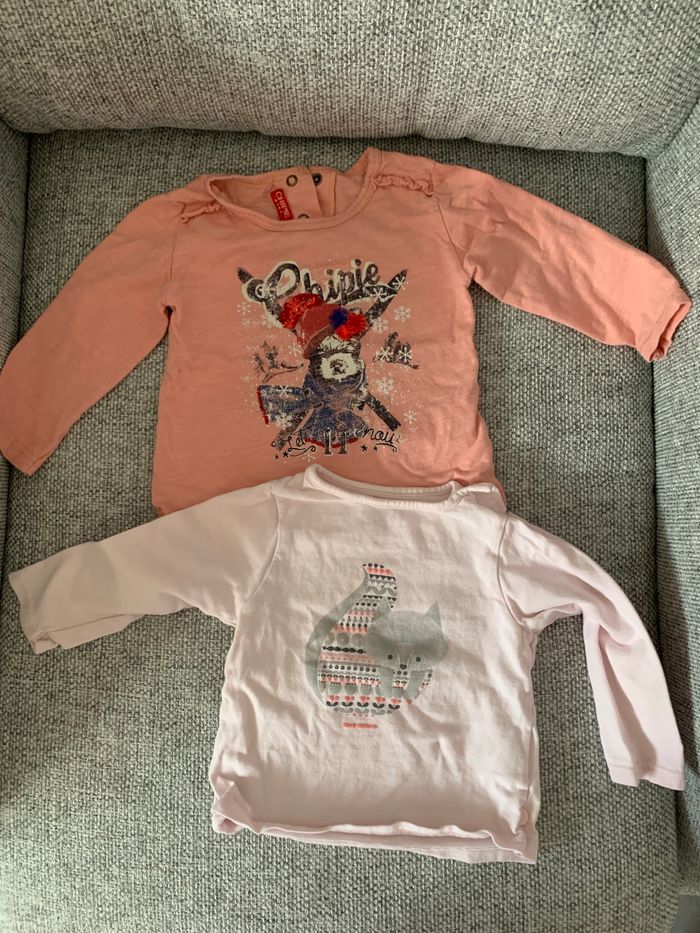 Lot 2 t-shirt manches longues