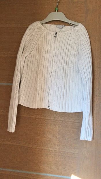 Gilet blanc Okaïdi 7-8 ans