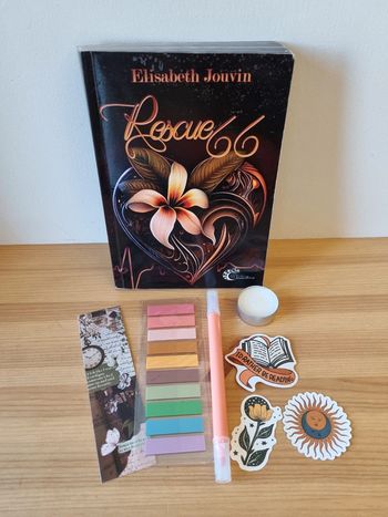 Box Rescue 66 dédicacé par l'auteur et goodies