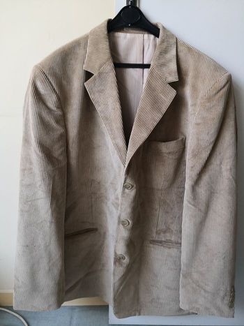 Veste velours beige
