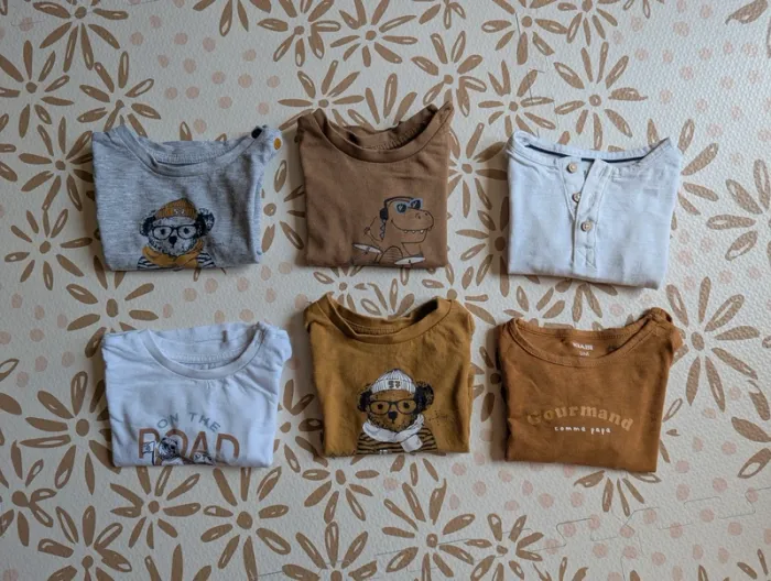 Lot de t-shirt manches longues 3 mois TBE