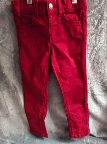 Jeans skinny 3ans rouge
