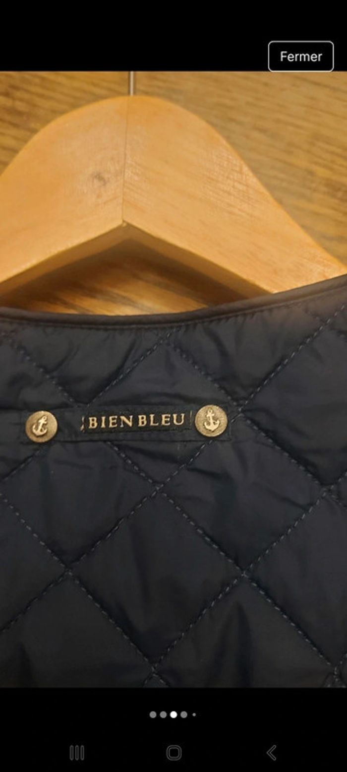 Jolie Veste coupe vent Bien Bleu taille M - photo numéro 3