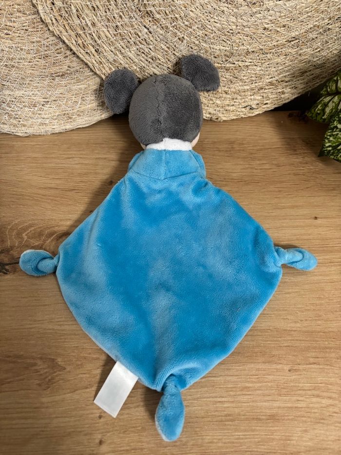 Doudou plat Mickey mouse bleu fusée Disney baby - photo numéro 3