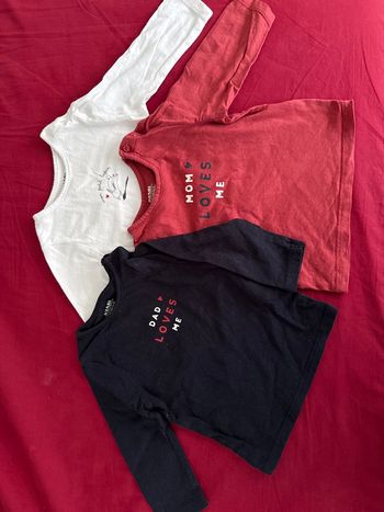 Lot de 3 t-shirts manches longues Kiabi 