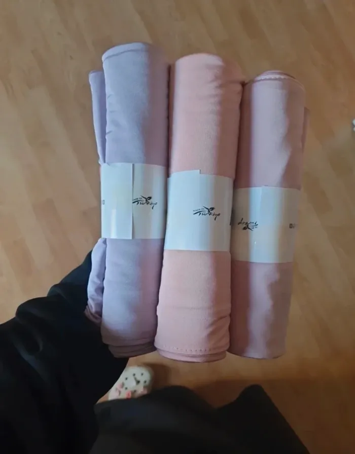 Lot Voile hijab jersey premium satiné - photo numéro 4
