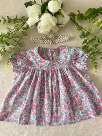 🎀 Blouse Liberty Betsy Cupcake – Édition exclusive USA Duckadilly – Taille 2 ans 🎀