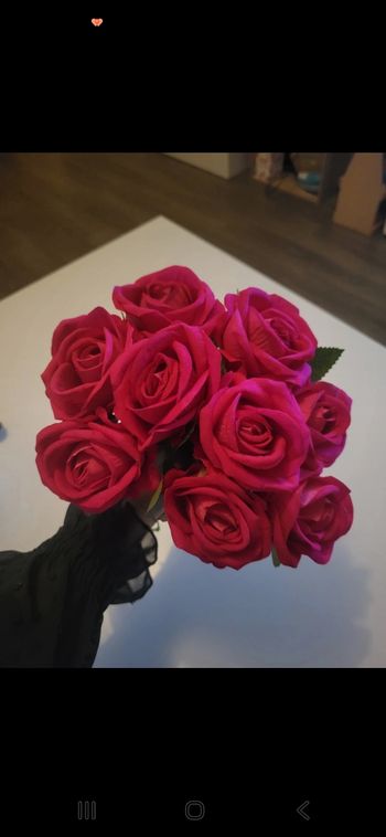 Bouquet de roses artificielles