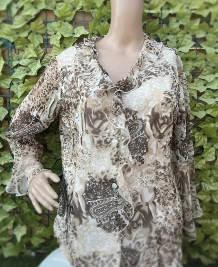 Superbe chemise vintage parisienne chic- taille 42 - neuve - photo numéro 2