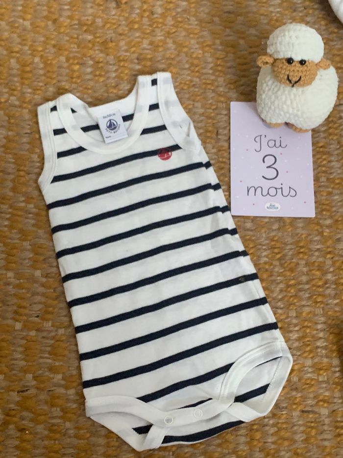 Body débardeur petit bateau 3 mois