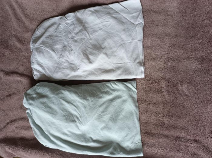 Lot de 2 draps housse pour lit bébé - 60x120 cms