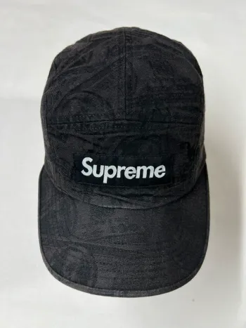 Casquette supreme 100 dollars bill noir