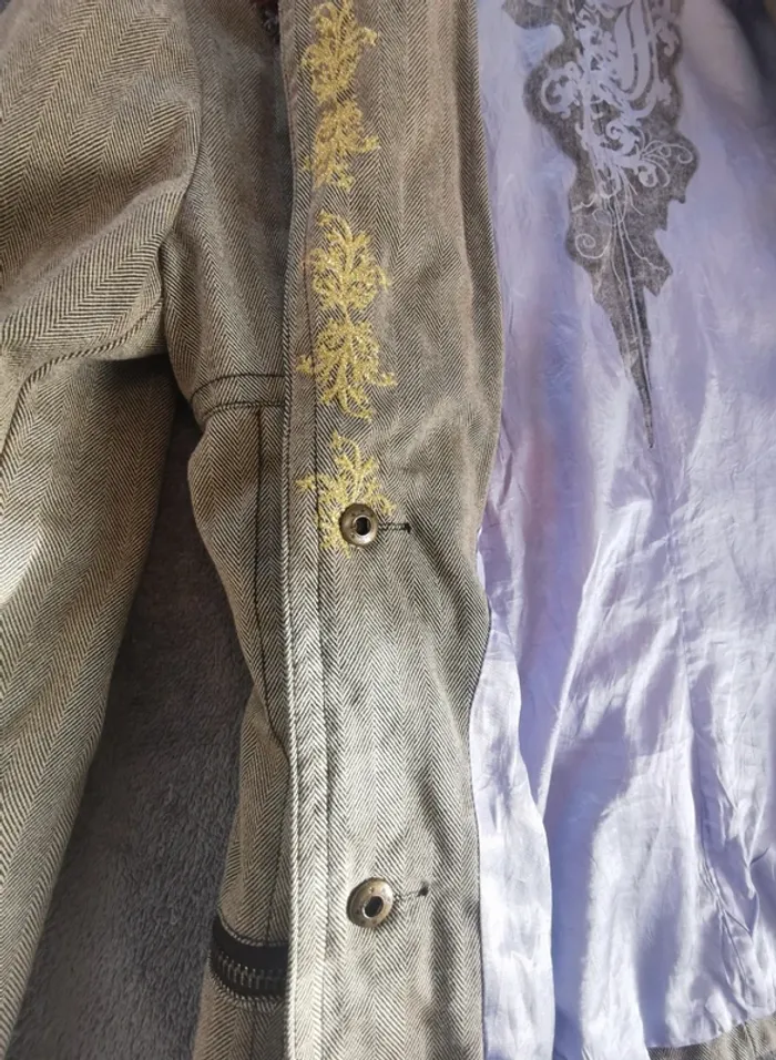 Veste brodée motifs fleural Johnny Was taille S - photo numéro 5