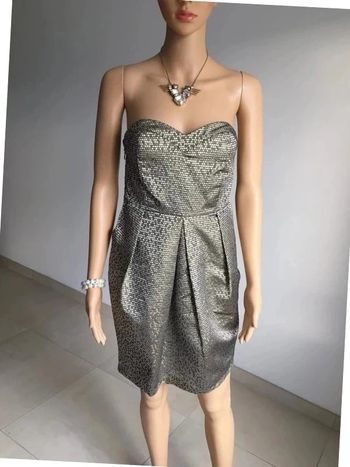 Robe bustier dorée neuve Kaporal taille XS