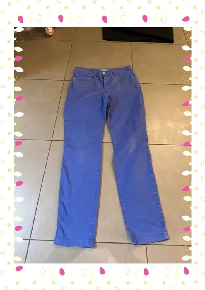 Pantalon bleu femme taille 44 LCDN - photo numéro 5