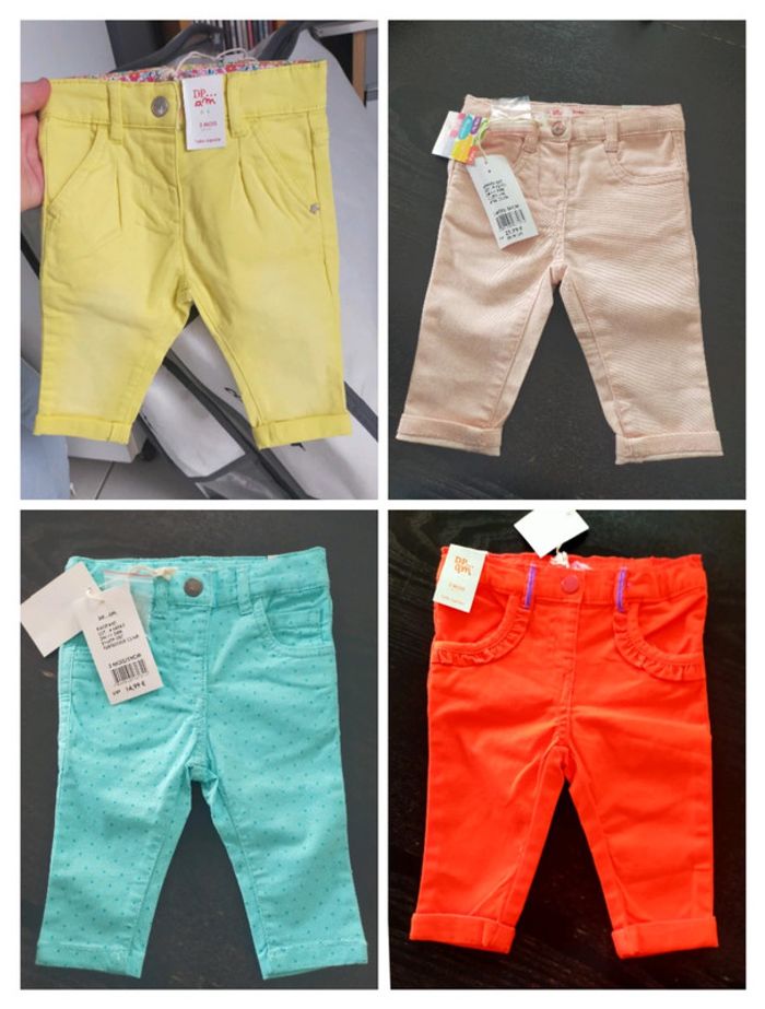 Lot de 4 pantalons DPAM 3 mois