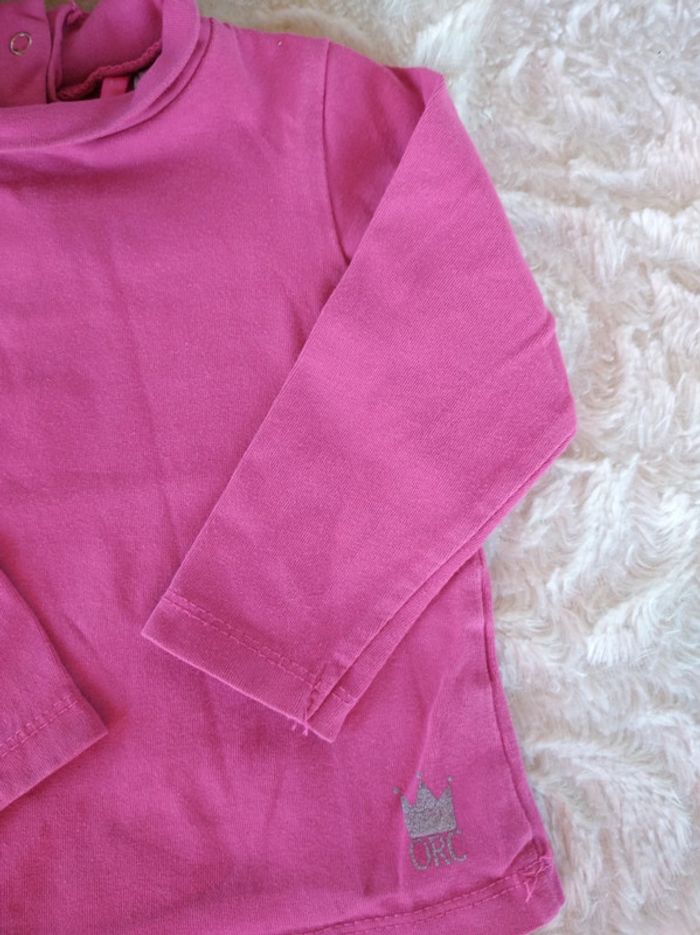 Sous pull col roulé manches longues Fille 12 mois Orchestra - photo numéro 4