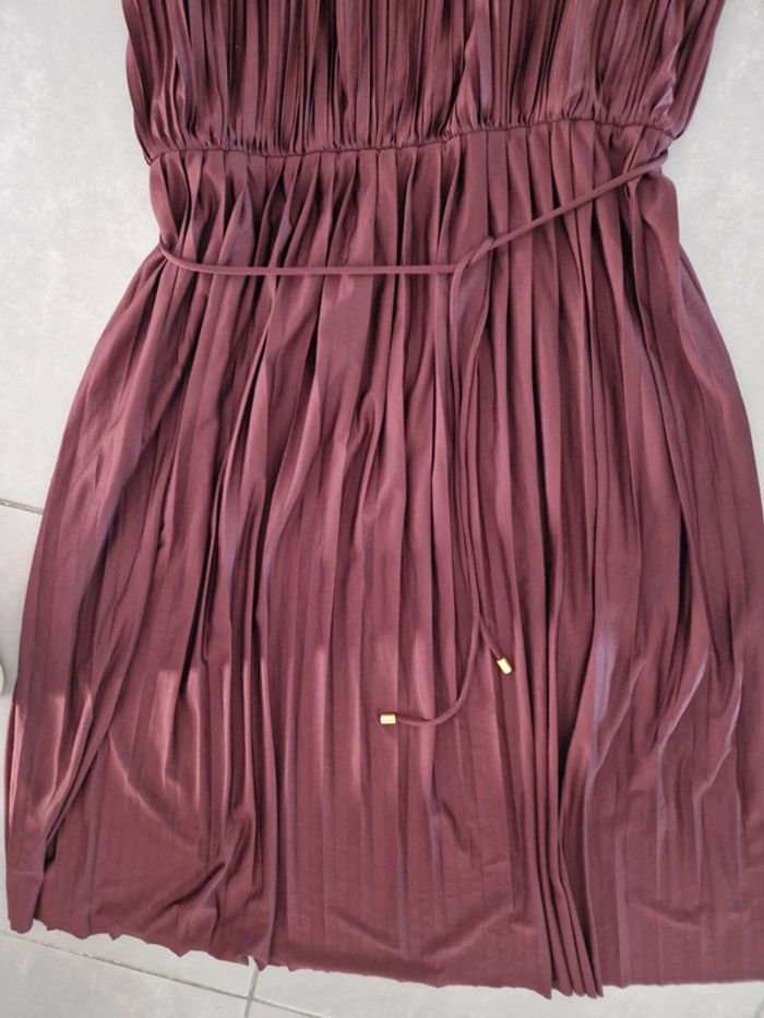 Robe longue Vintage rouge bordeaux - photo numéro 3