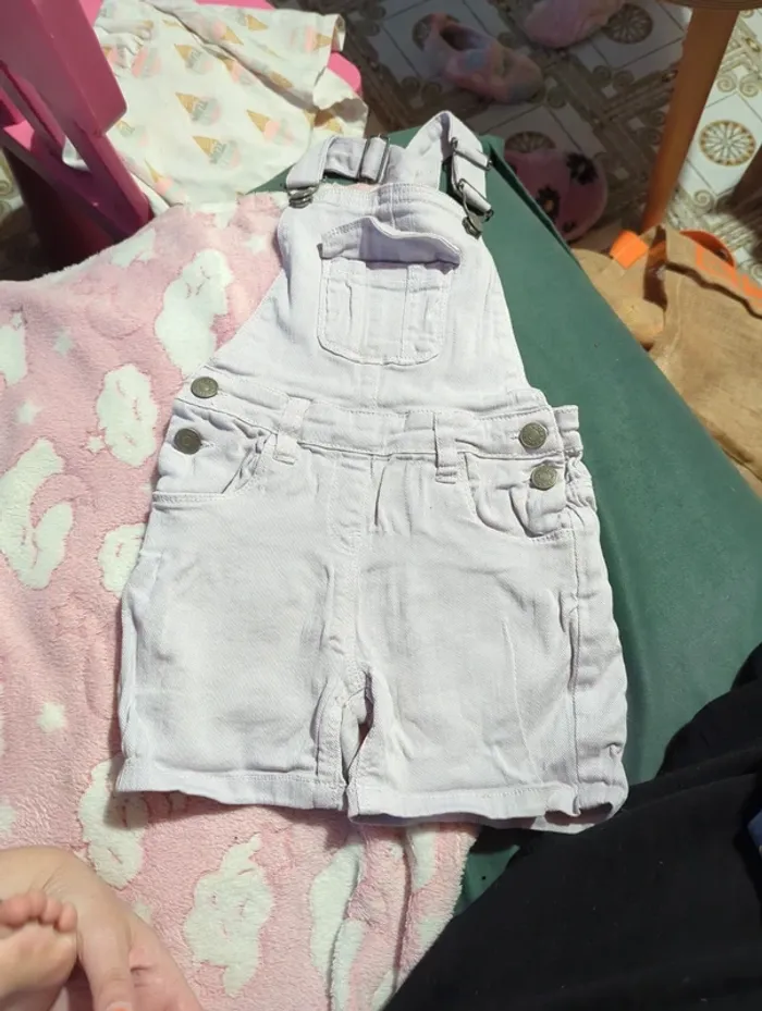 Salopette short lila - photo numéro 2
