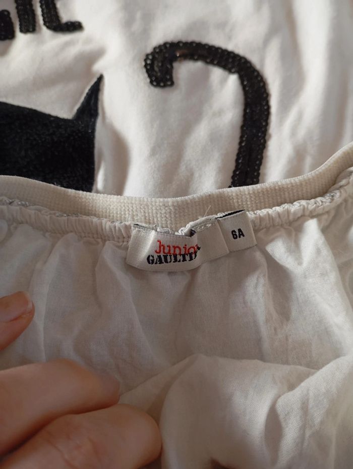 Ensemble fille jupe jpg jean Paul Gaultier junior + t-shirt orchestra 6 ans - photo numéro 7