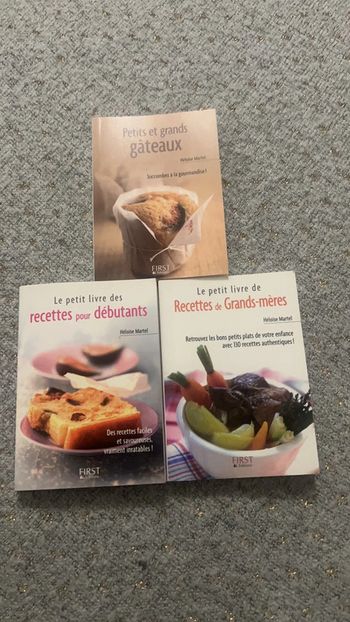 Lot 3 livres recettes