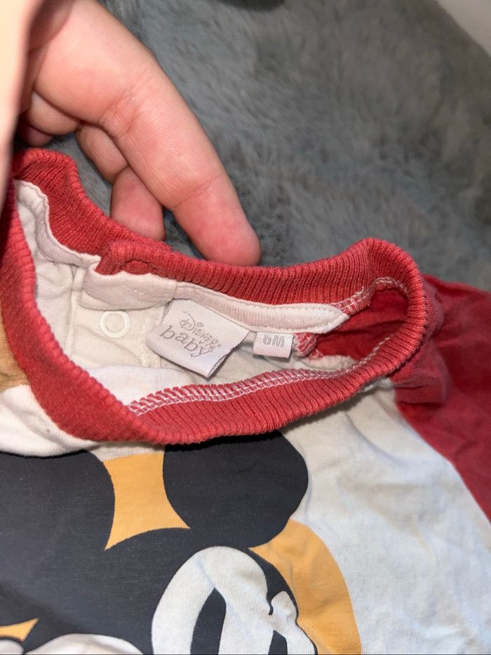 Haut manches longues Mickey - 6 mois - Disney Baby - photo numéro 3
