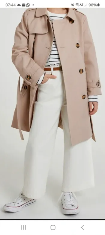 Trench ceinture beige