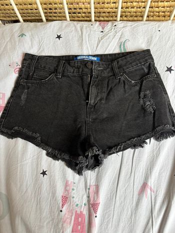 Short en jean noir Jennyfer 34
