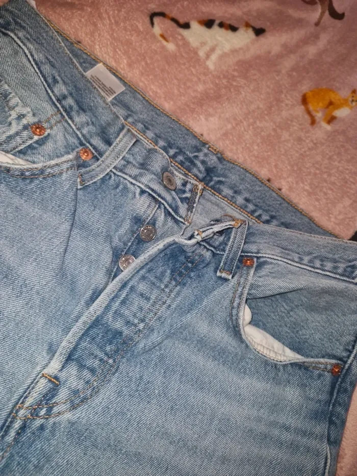 👖Pantalon jeans  troué • bleu - photo numéro 9