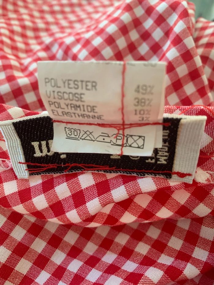 jupe vintage vichy Mina.B made i 🇫🇷 taille 40 - photo numéro 9
