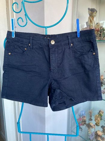 short en jean bleu marine