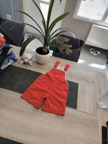 Salopette légère courte garçon 36 mois 94cm Petit Bateau