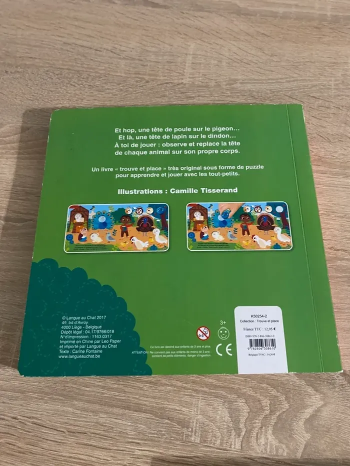 lot de 5 gros livres pour enfants, apprentissage des animaux du monde - photo numéro 5