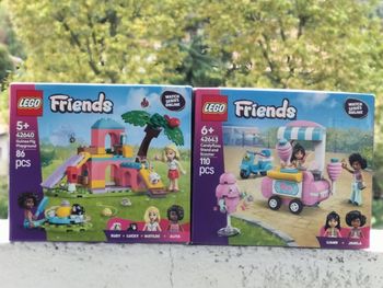 Lego Friends l'aire de jeux des cochons d'Inde et le stand barbe à papa