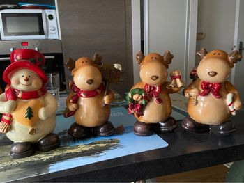 Lot de 4 figurines de Noël