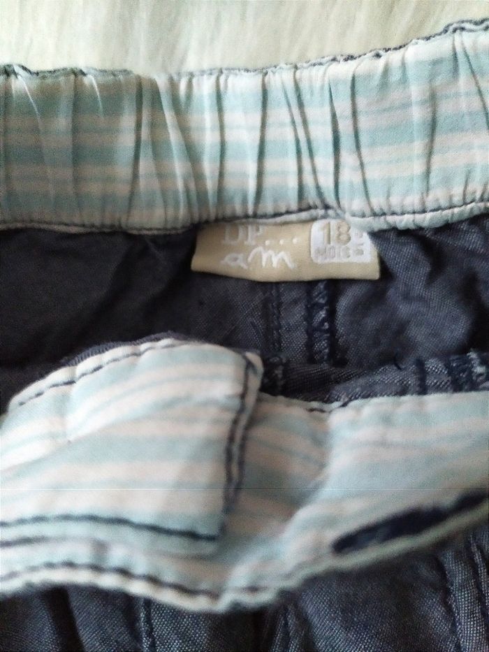 Pantalon jean fin en coton Dpam mi-saison 18 mois - photo numéro 3