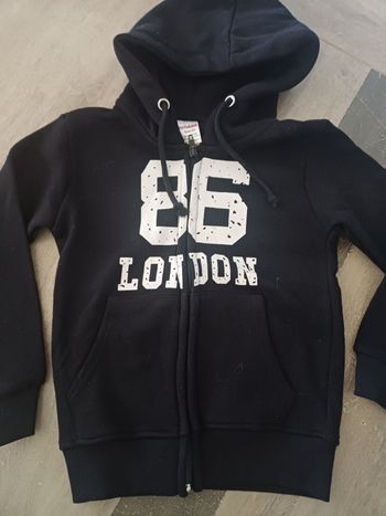Sweat zippé noir 2ans