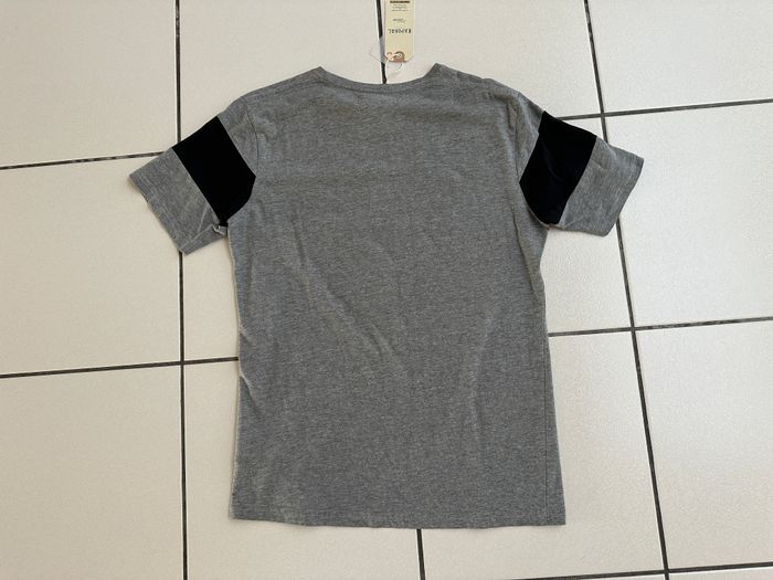 tee shirt gris/noir Kaporal taille 16 ans NEUF avec étiquette - photo numéro 5