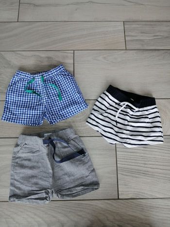 3 shorts 6 mois