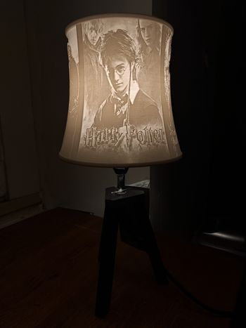 Lampe de chevet en lithophanie harry Potter