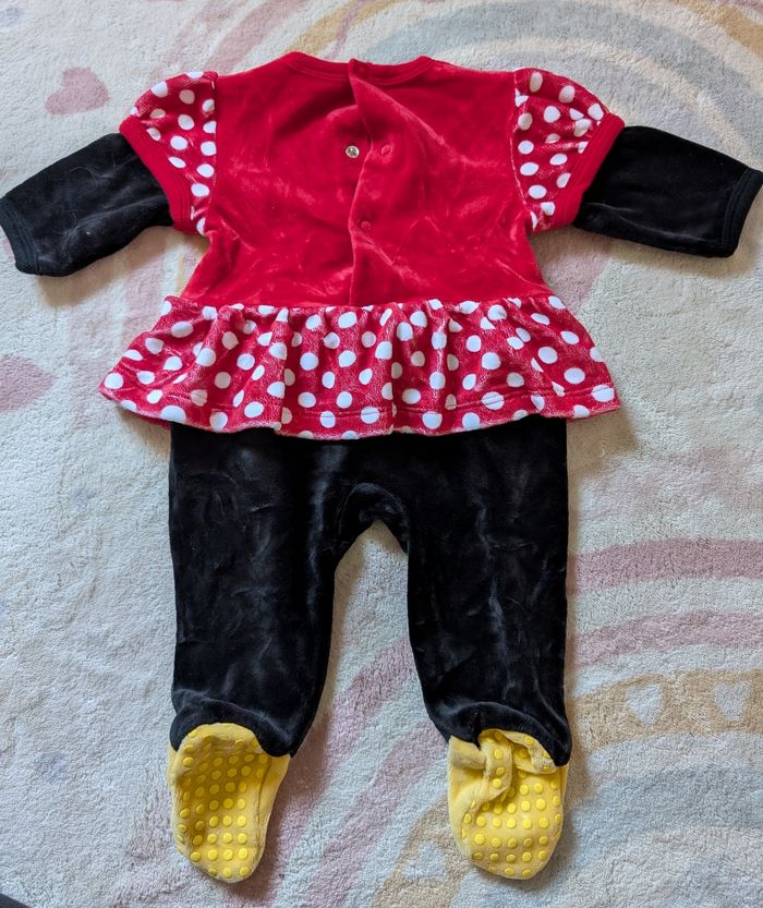 Pyjama Minnie Mouse Velours - Disney Baby - 3 Mois - photo numéro 2