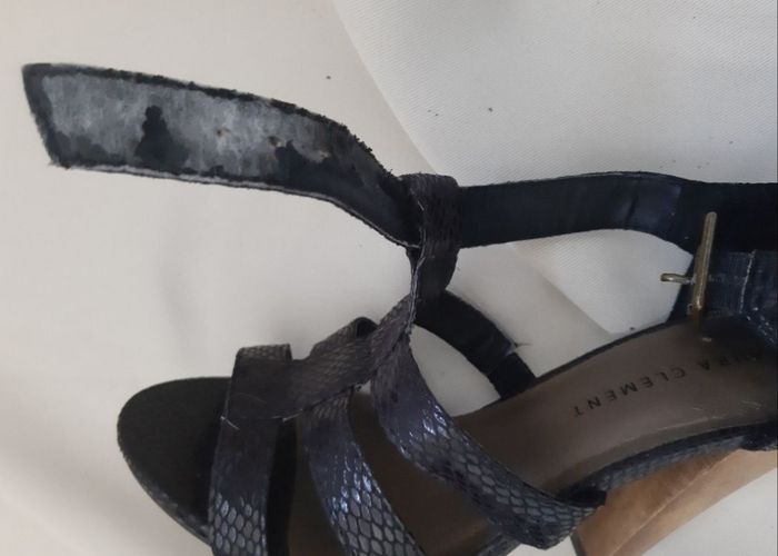 sandales noires à talons  / chaussures d'été - Laura Clément - pointure 36 - photo numéro 8