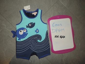 combinaison DPAM taille 6 mois neuf