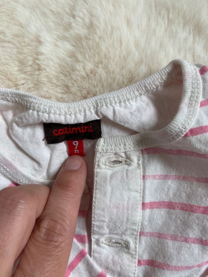 🌸🎀Ensemble Catimini bébé fille – 9 mois – Grenouillère + gilet – TBE🎀🌸 - photo numéro 7